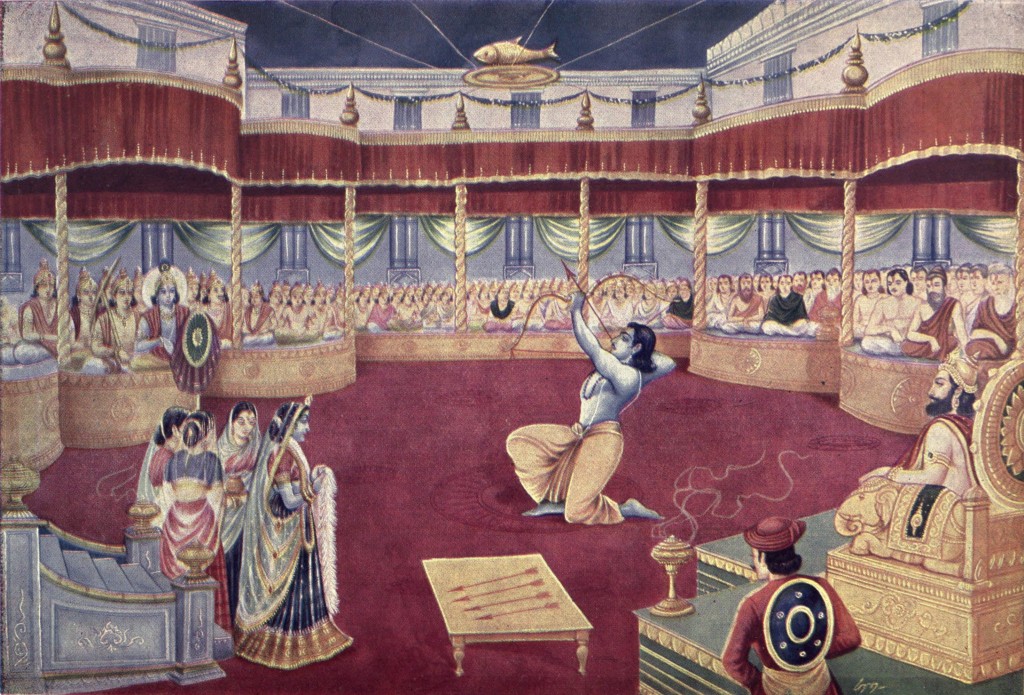 The_Swayamvara_of_Panchala's_princess,_Draupadi