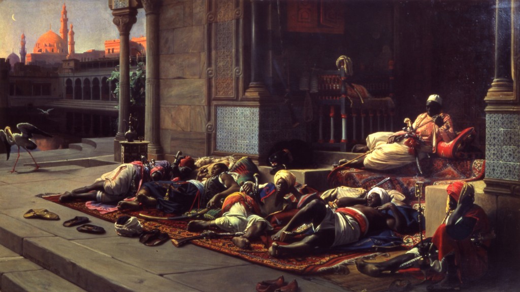 The Gate of the Harem · A painting by Jean Lecomte du Nouÿ, Year: 1896