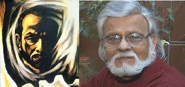satish gujral’s early work , a self portrait and himself, a photograh