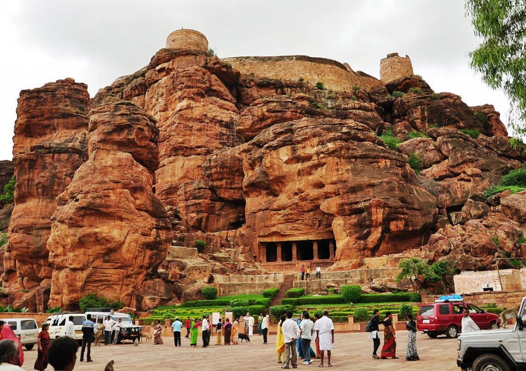 Badami_cave_temples_front_view