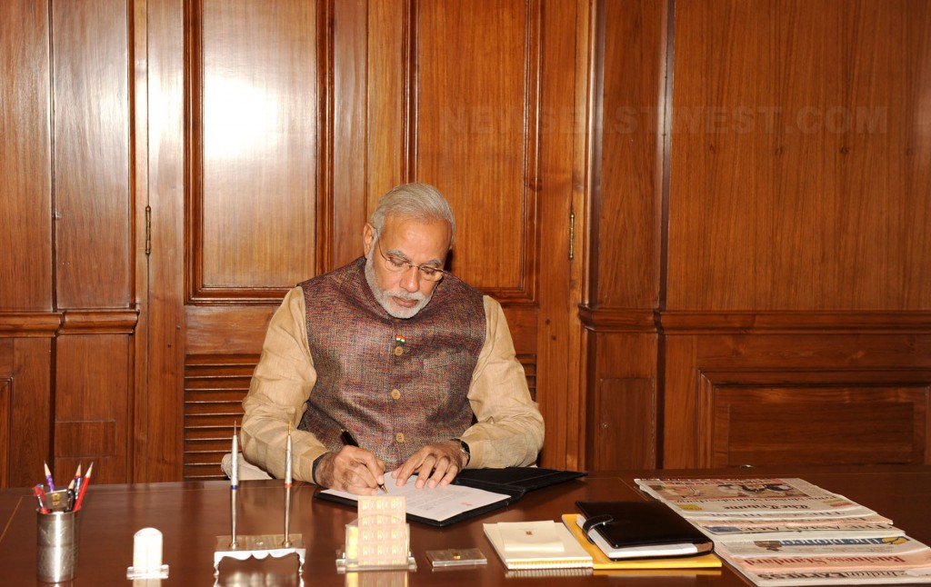 prime-minister-narendra-modi-on-his-first-day-in-office